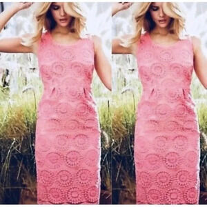 Boden Lace Organza Embroidered Dress Size 4 Petite